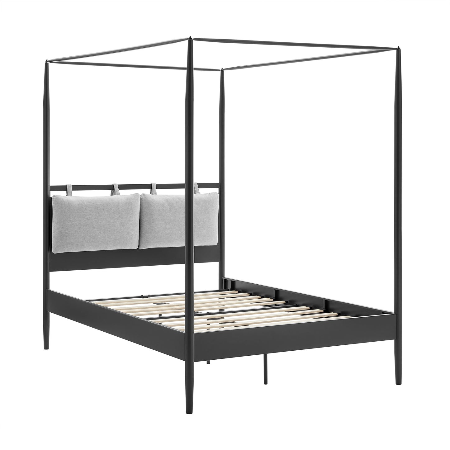 Marlowe 4-Poster Canopy Metal Full Platform Bed by Modway MOD-7222-CHA-NPT