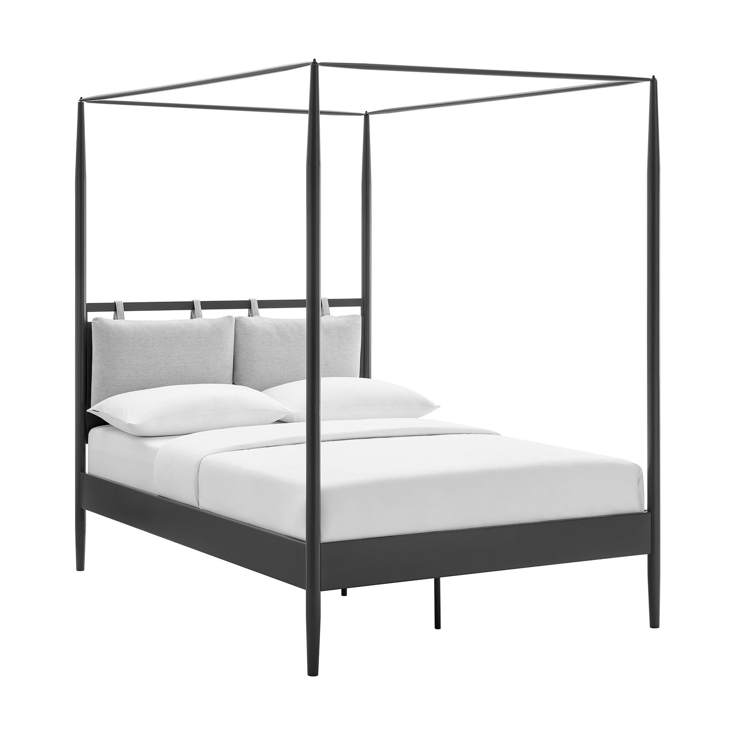 Marlowe 4-Poster Canopy Metal Full Platform Bed by Modway MOD-7222-CHA-NPT