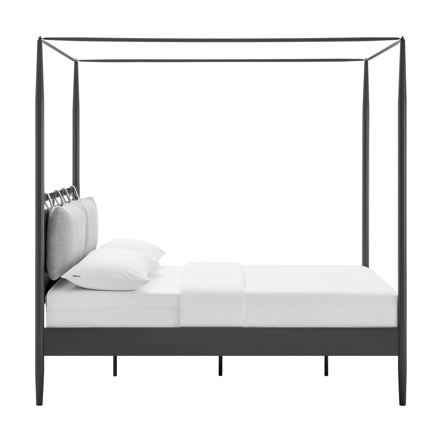 Marlowe 4-Poster Canopy Metal Full Platform Bed by Modway MOD-7222-CHA-NPT