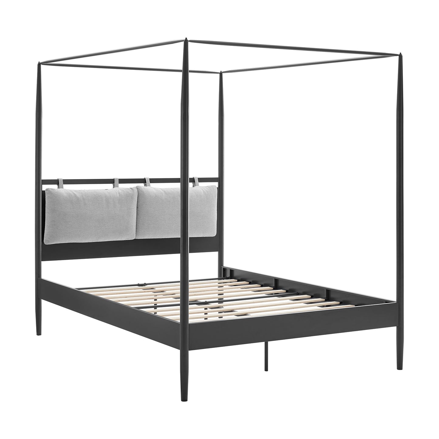 Marlowe 4-Poster Canopy Metal Queen Platform Bed by Modway MOD-7223-CHA-NPT