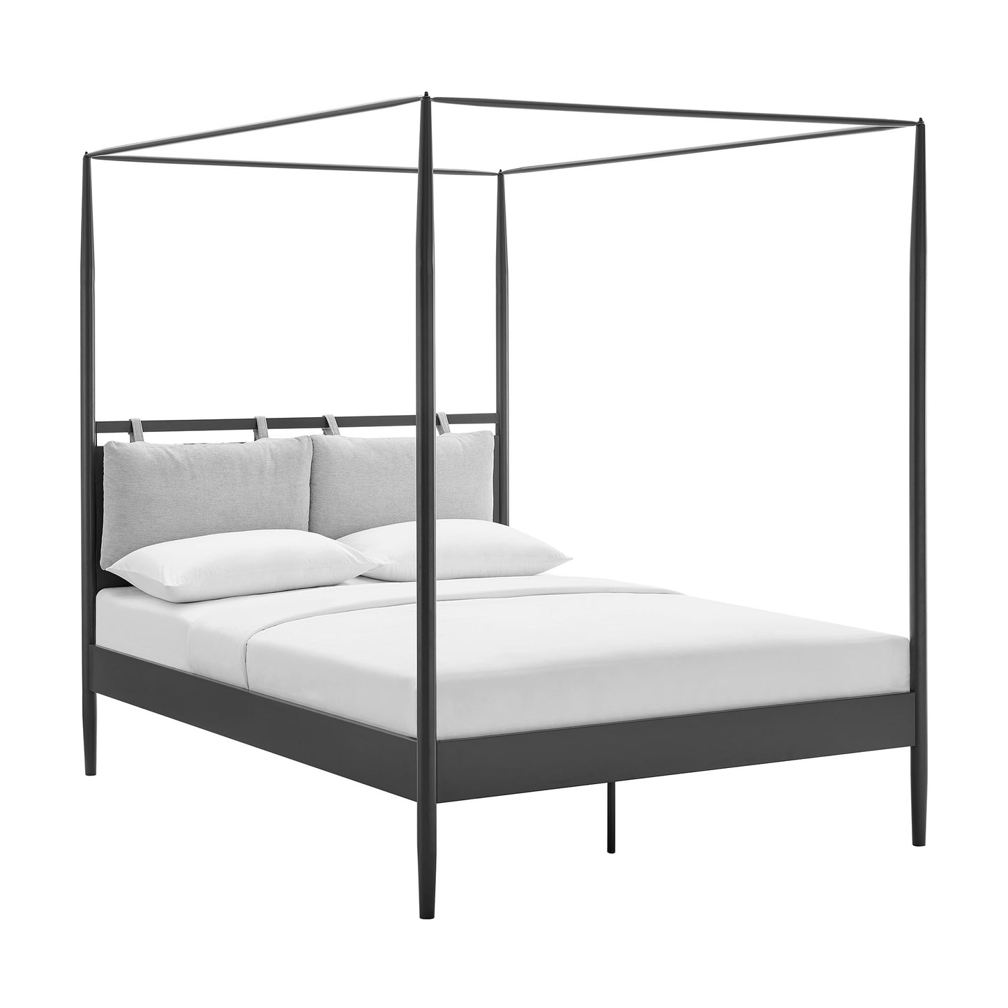 Marlowe 4-Poster Canopy Metal Queen Platform Bed by Modway MOD-7223-CHA-NPT