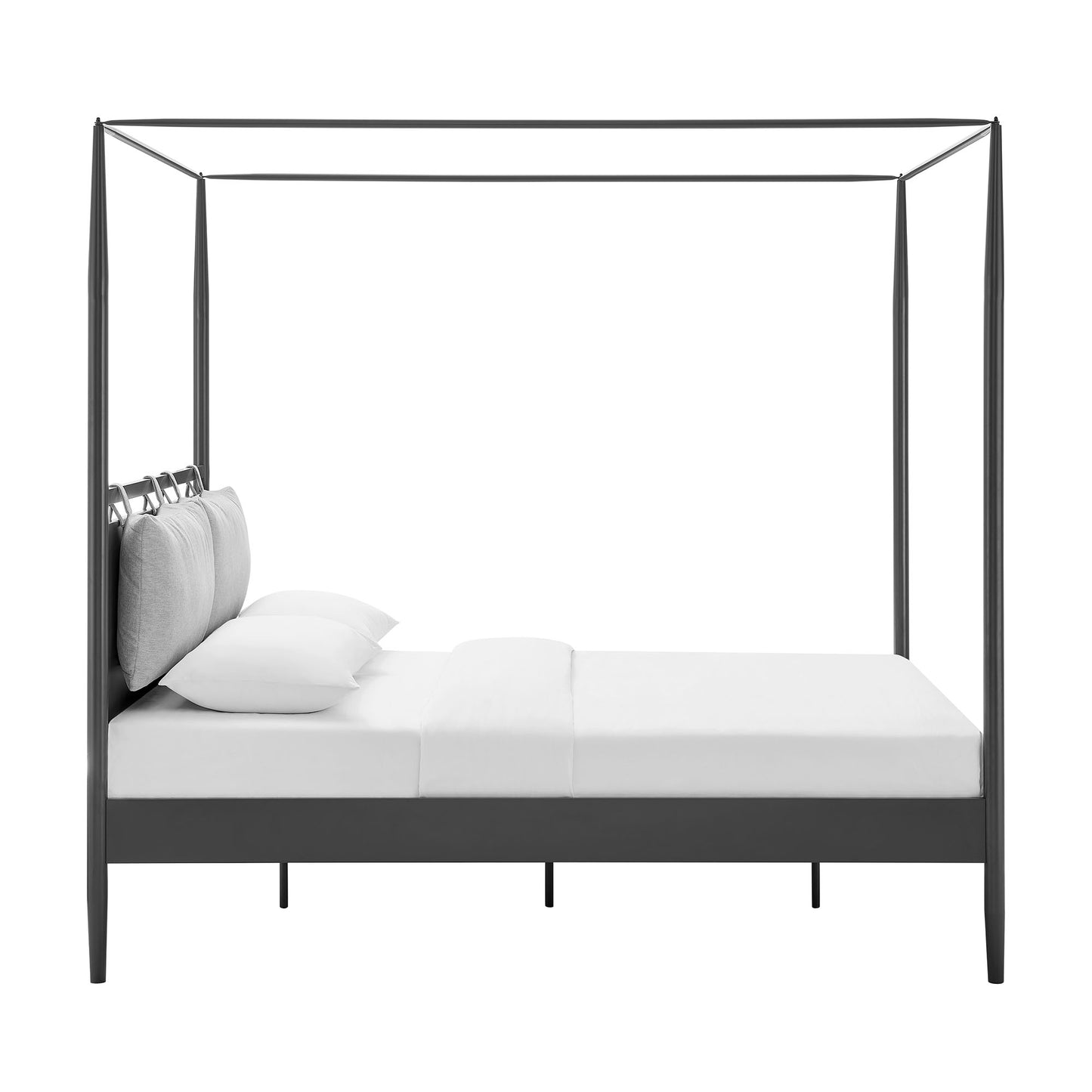 Marlowe 4-Poster Canopy Metal Queen Platform Bed by Modway MOD-7223-CHA-NPT