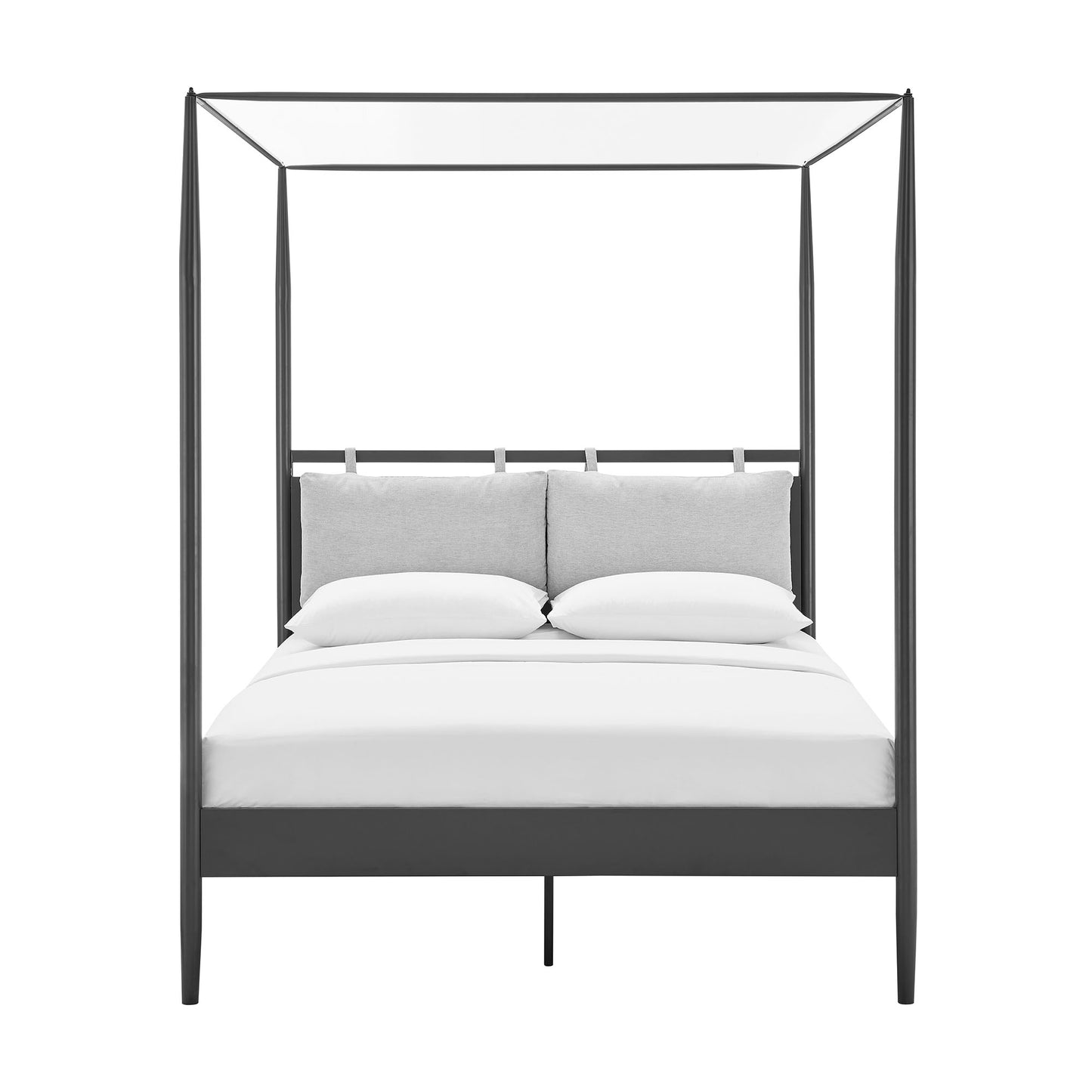 Marlowe 4-Poster Canopy Metal Queen Platform Bed by Modway MOD-7223-CHA-NPT