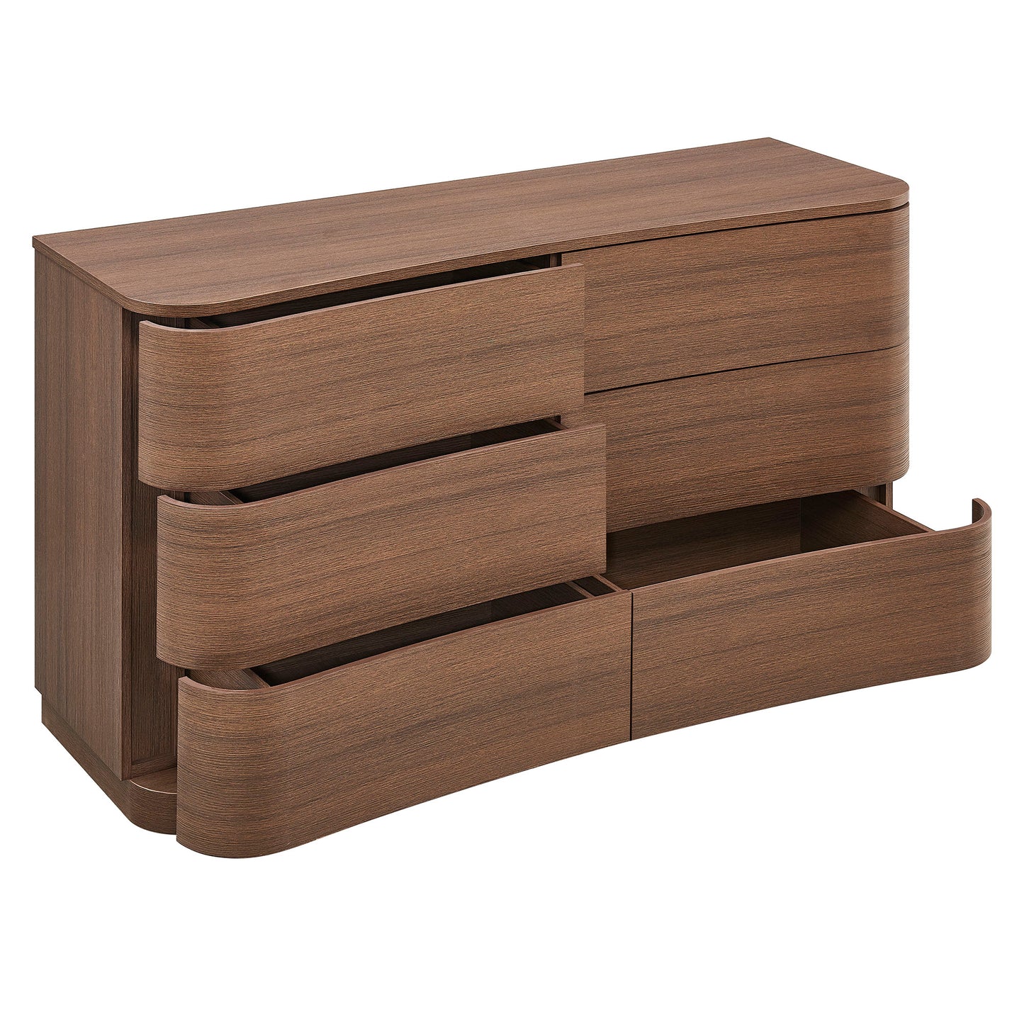 Mirae 6-Drawer Curved Dresser by Modway MOD-7229-BBO