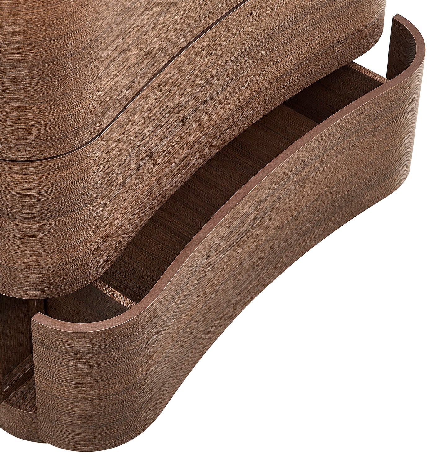 Mirae 3-Drawer Curved Compact Dresser by Modway, Compact Bedroom Storage Solution