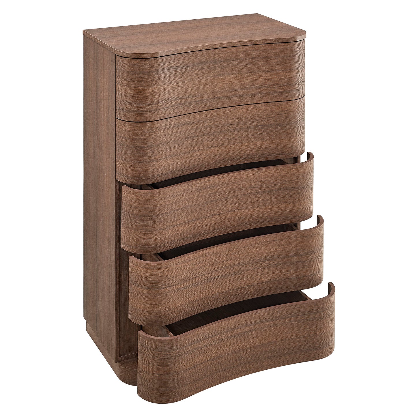 Mirae 5-Drawer Curved Dresser Chest of Drawers by Modway MOD-7231 Modern