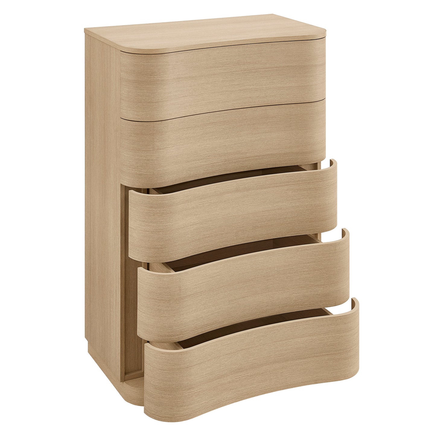 Mirae 5-Drawer Curved Dresser Chest of Drawers by Modway MOD-7231 Modern