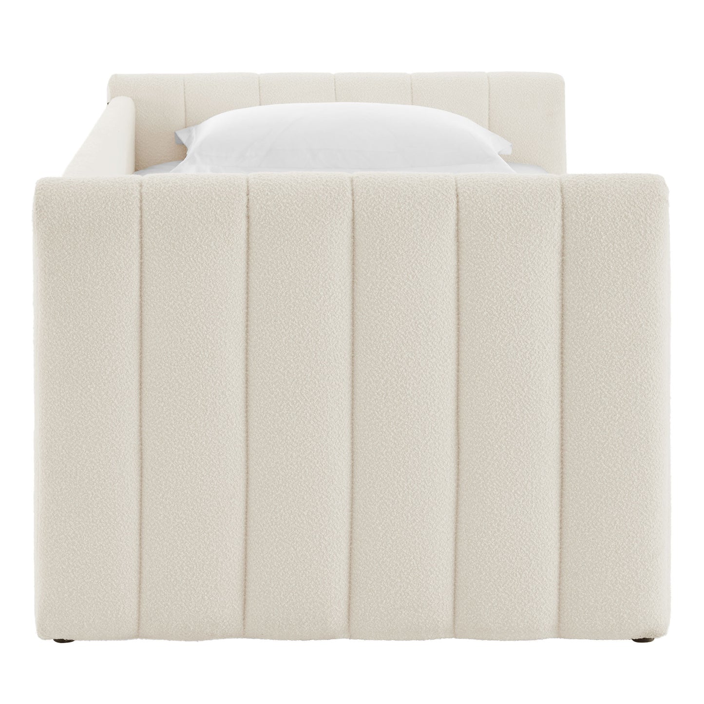 Veyla Channel Tufted Modern Upholstered Twin Daybed with Trundle