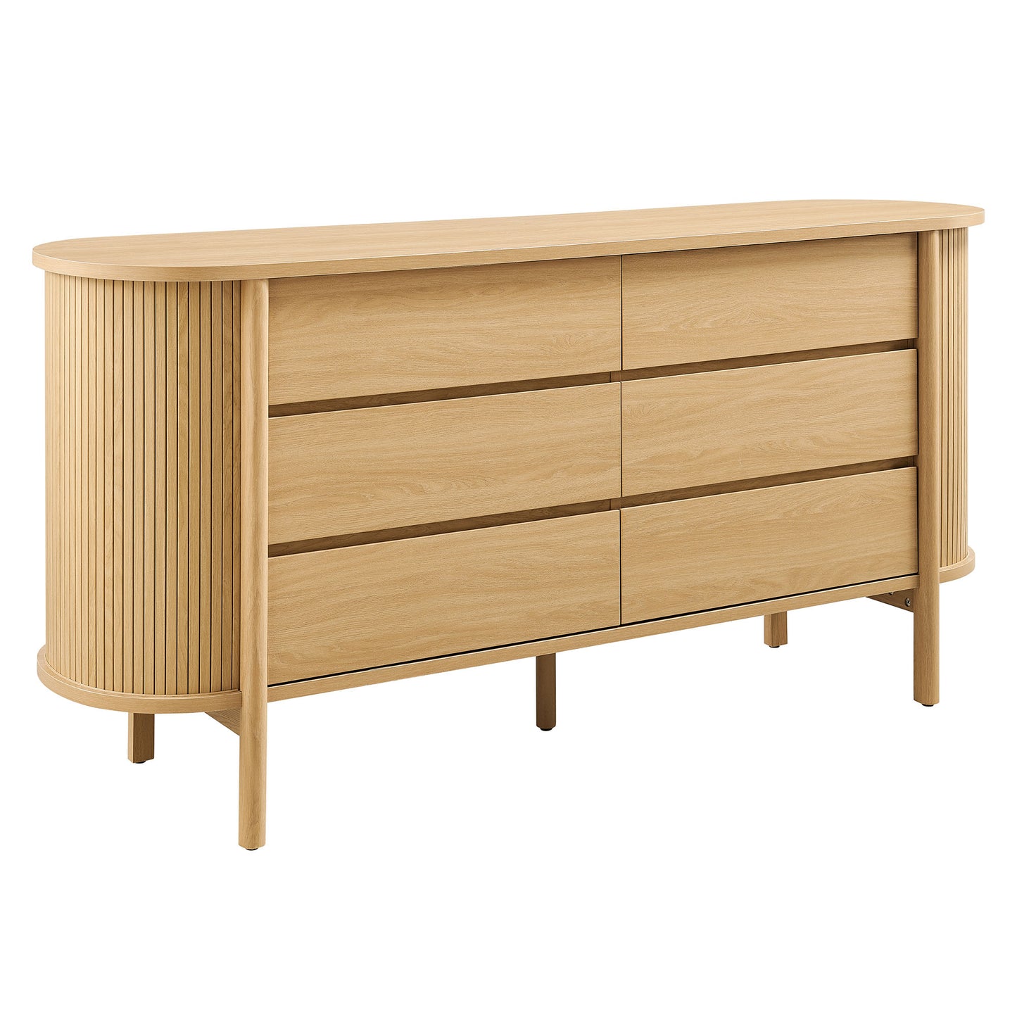 Cadence 6-Drawer Curved Dresser by Modway MOD-7242 Mid-Century Modern Bedroom