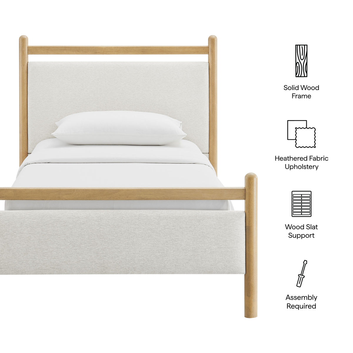Ginny Twin Size Platform Bed Frame by Modway