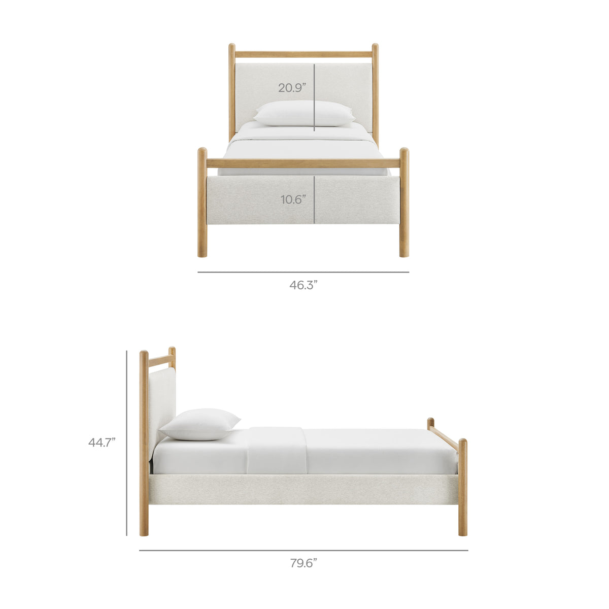 Ginny Twin Size Platform Bed Frame by Modway