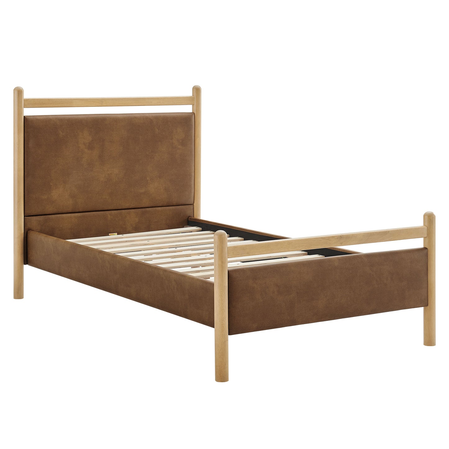 Ginny Twin Size Vegan Leather Platform Bed Frame by Modway
