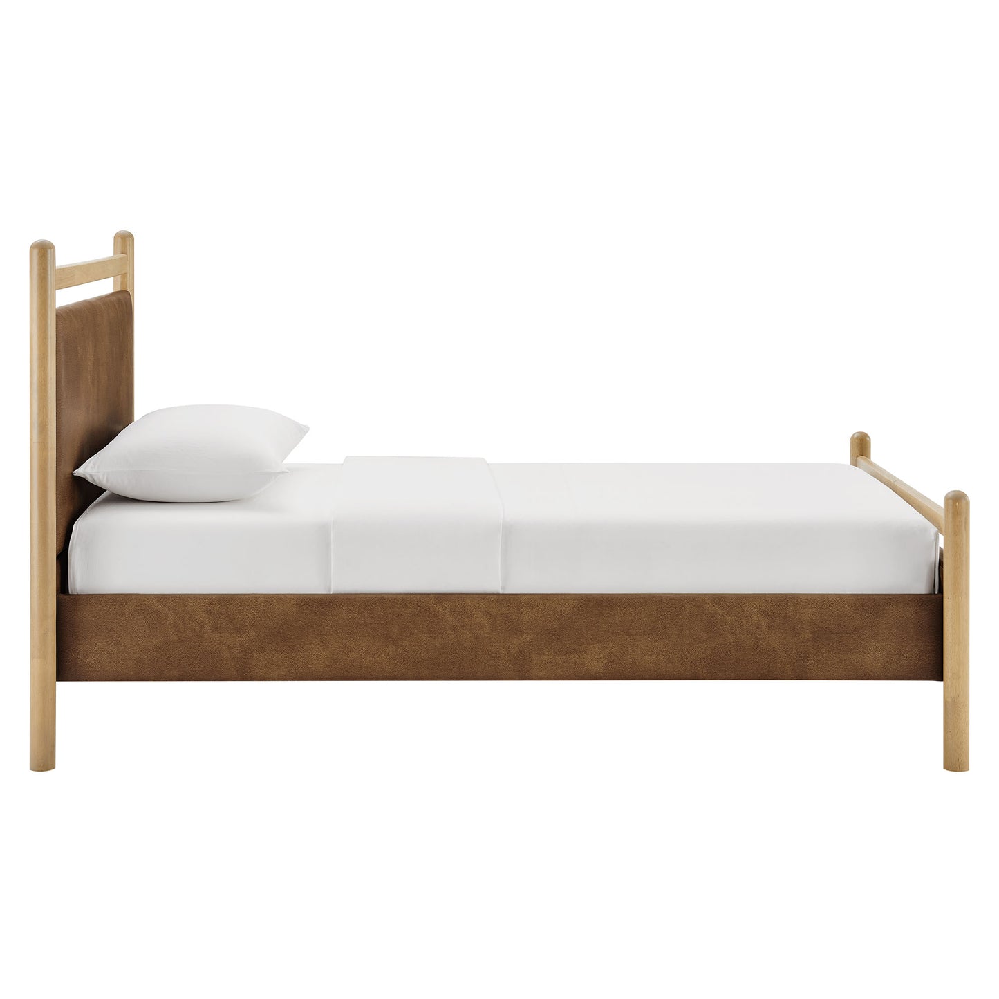Ginny Twin Size Vegan Leather Platform Bed Frame by Modway