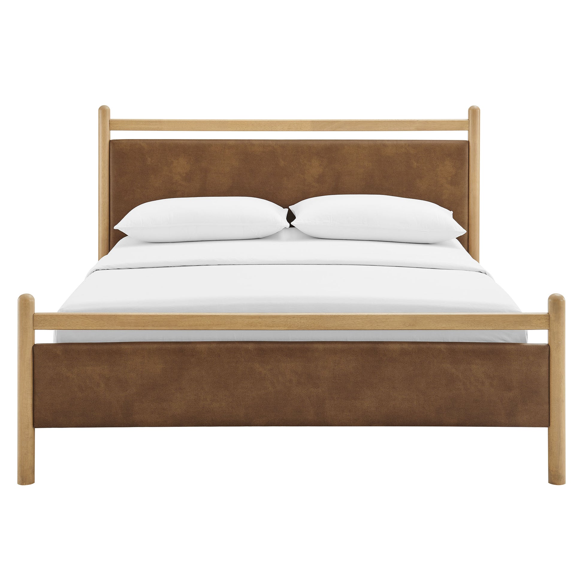 Ginny Full Size Vegan Leather Platform Bed Frame by Modway