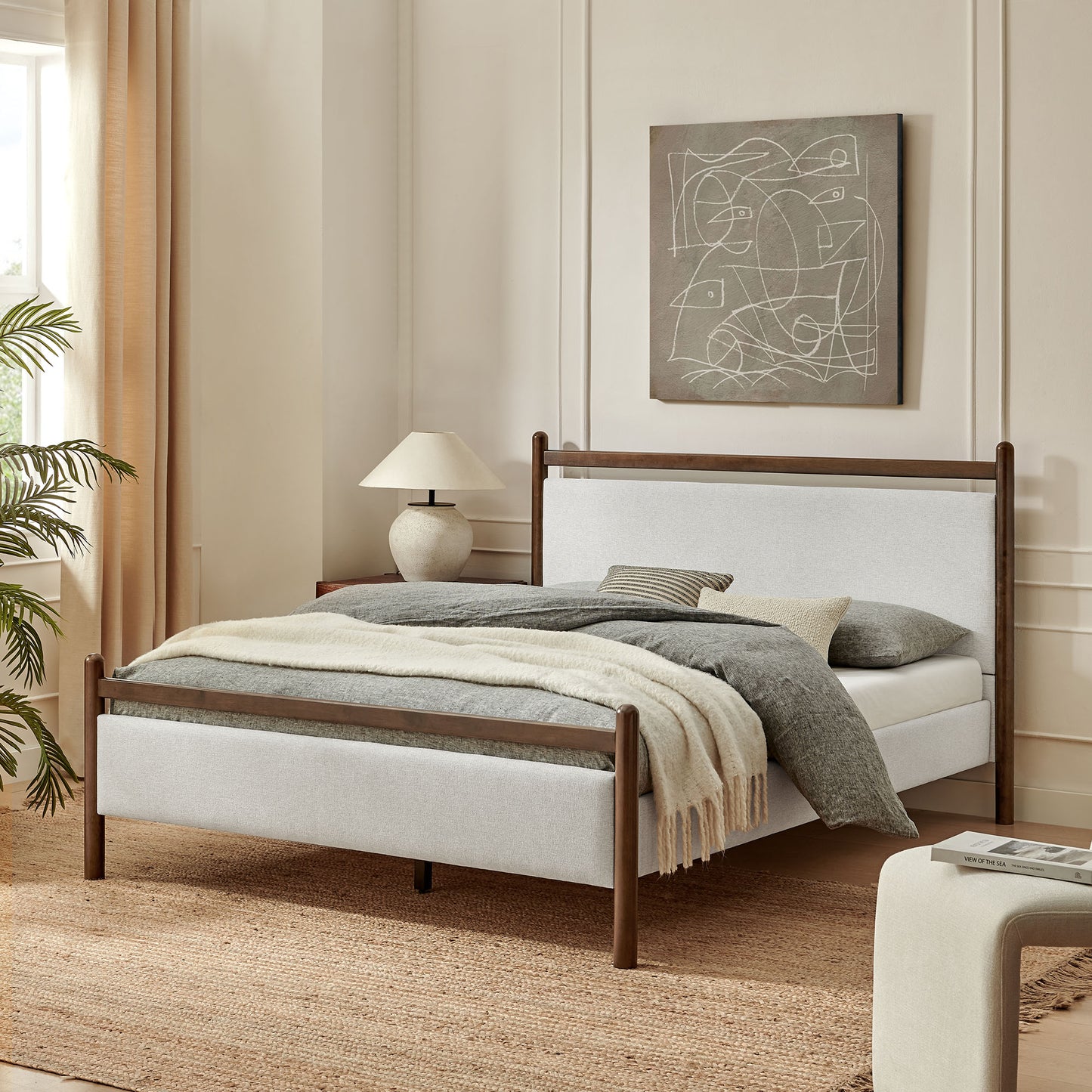 Ginny Queen Size Platform Bed Frame by Modway MOD-7248-WEN-HEI