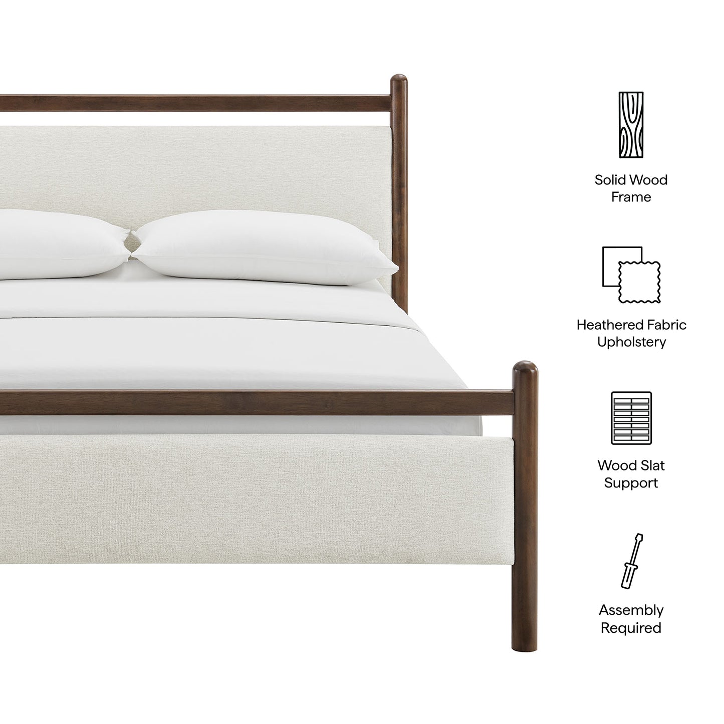 Ginny Queen Size Platform Bed Frame by Modway MOD-7248-WEN-HEI