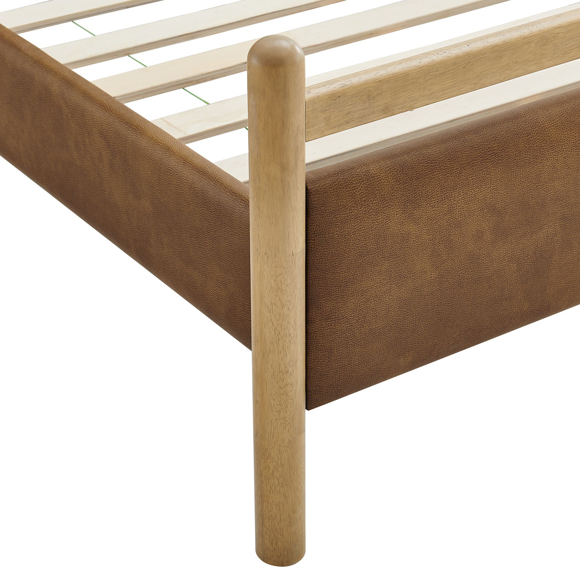 Ginny King Size Vegan Leather Platform Bed Frame by Modway