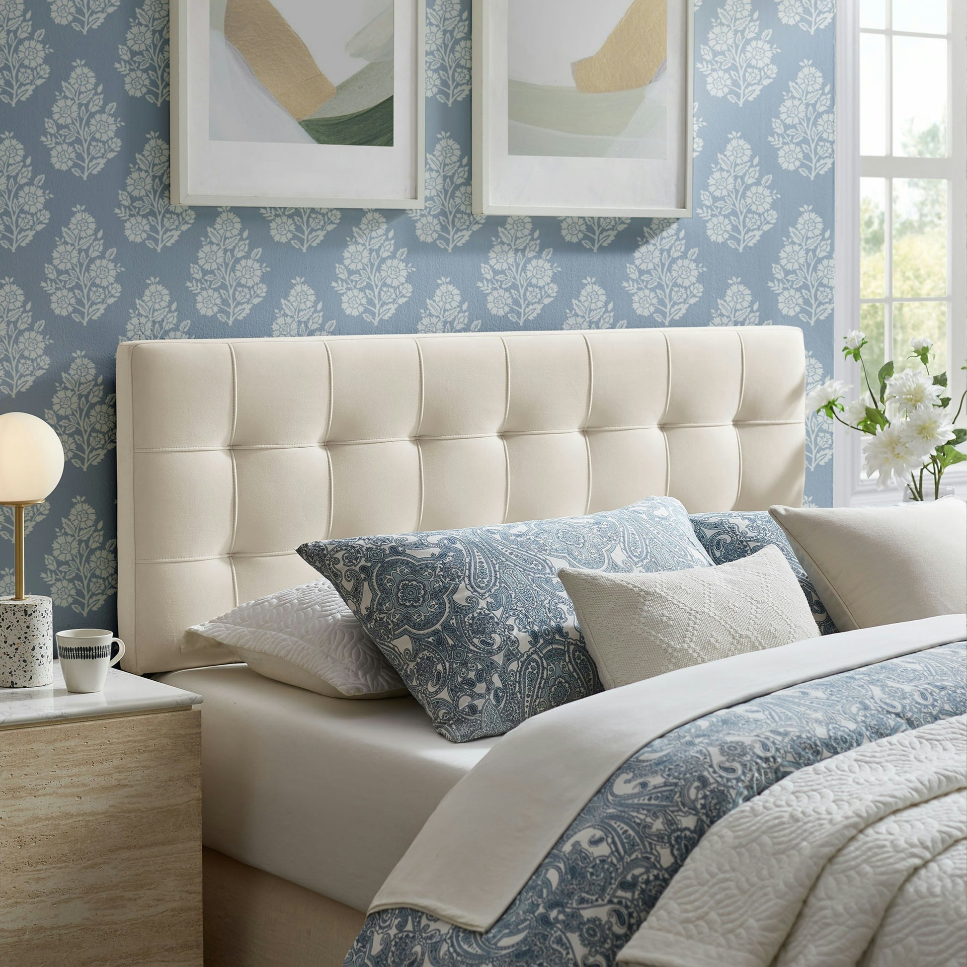 Lily Stain-Resistant Performance Velvet Full Size Headboard by Modway