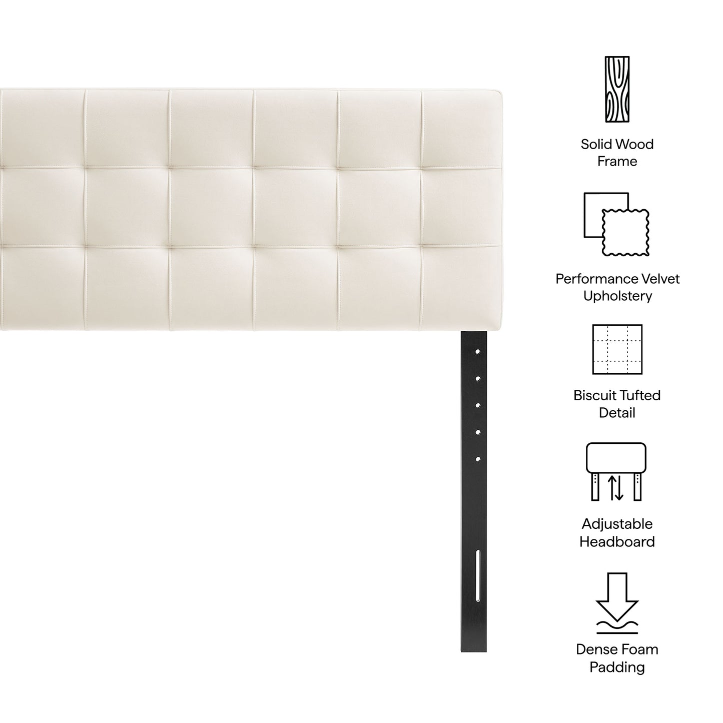 Lily Stain-Resistant Performance Velvet Full Size Headboard by Modway