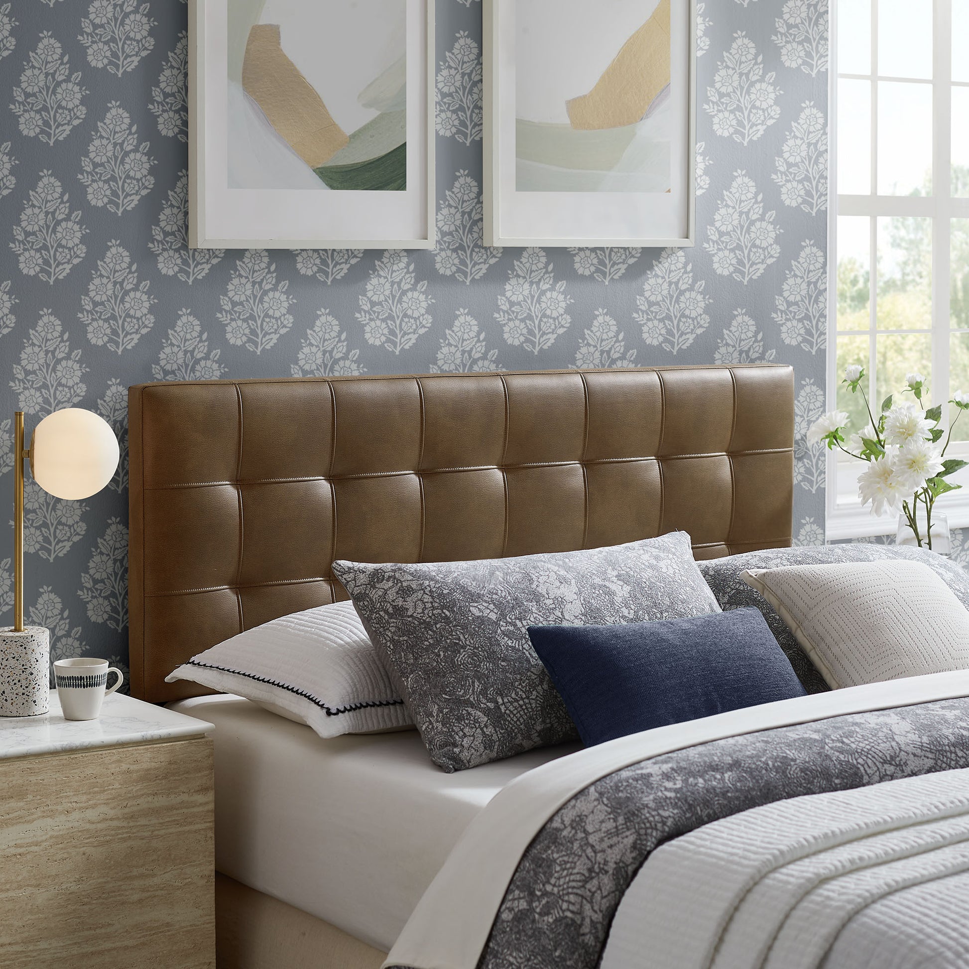 Lily Vegan Leather Full Size Headboard by Modway