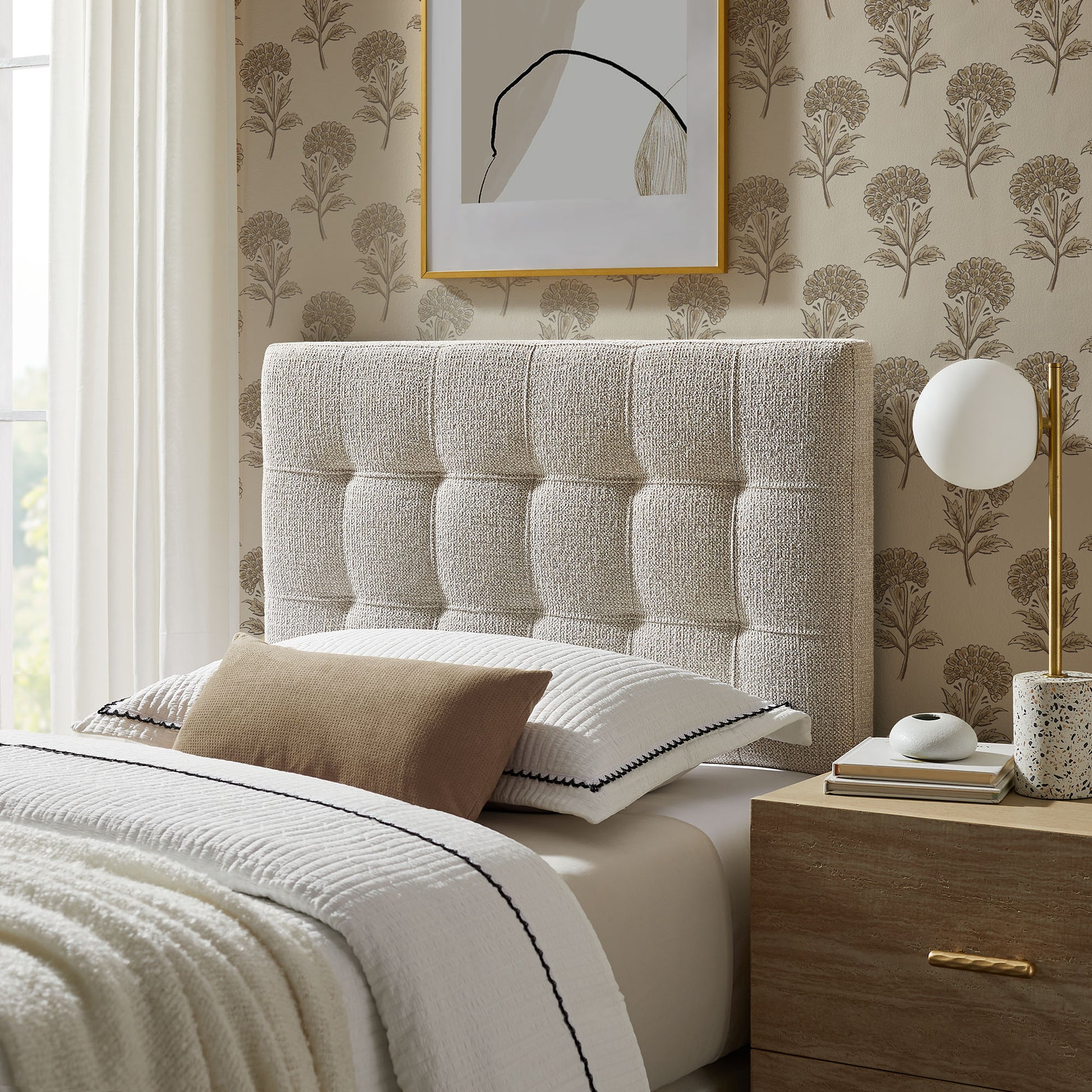 Lily Upholstered Twin Size Headboard by Modway