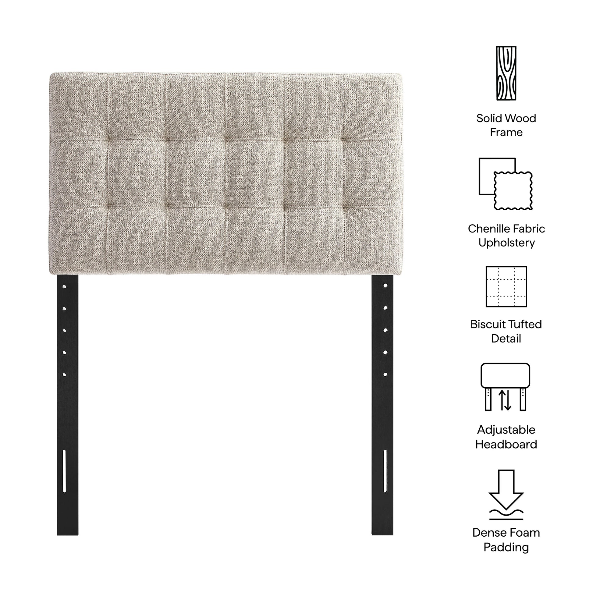 Lily Upholstered Twin Size Headboard by Modway