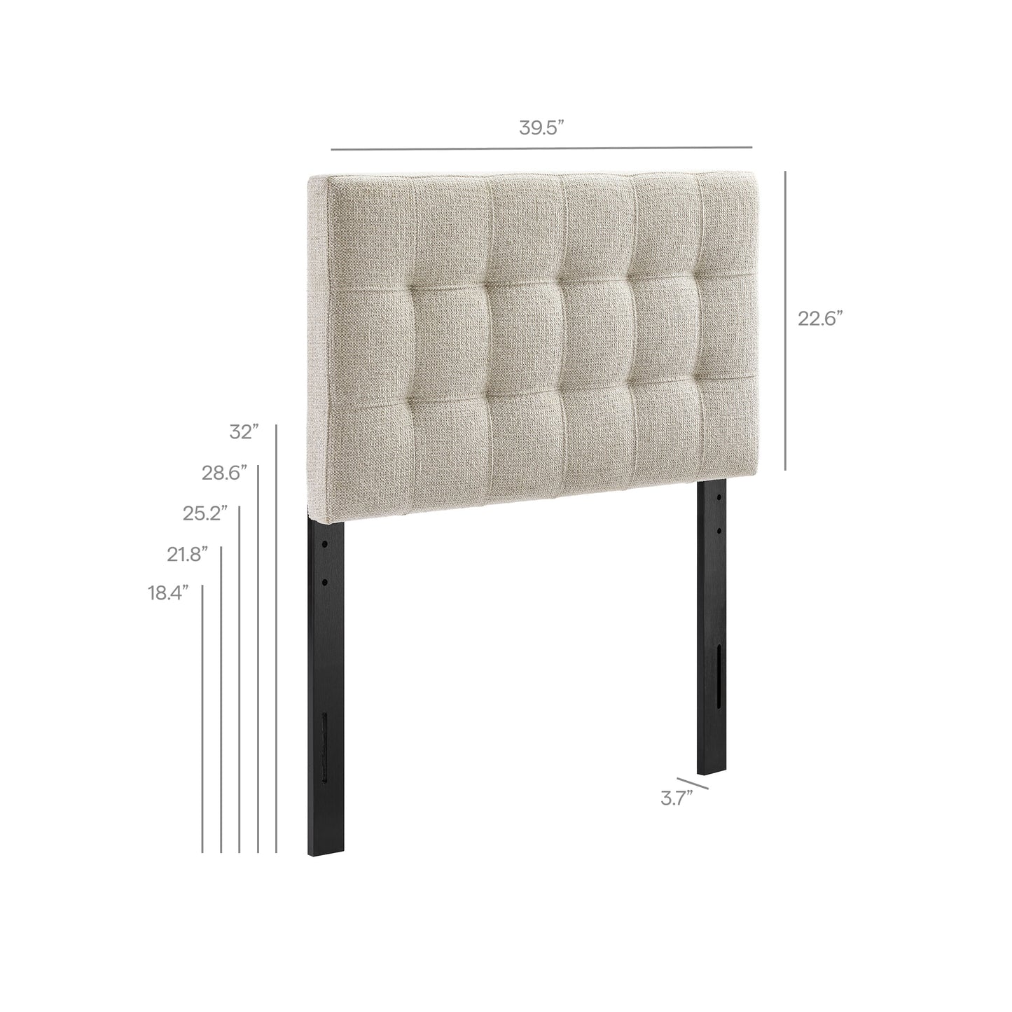Lily Upholstered Twin Size Headboard by Modway