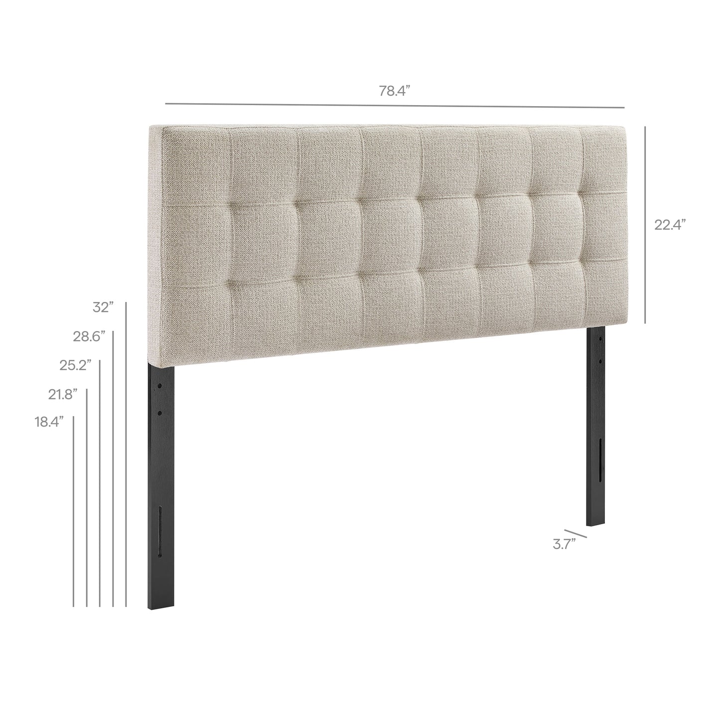 Lily Upholstered King Size Headboard by Modway