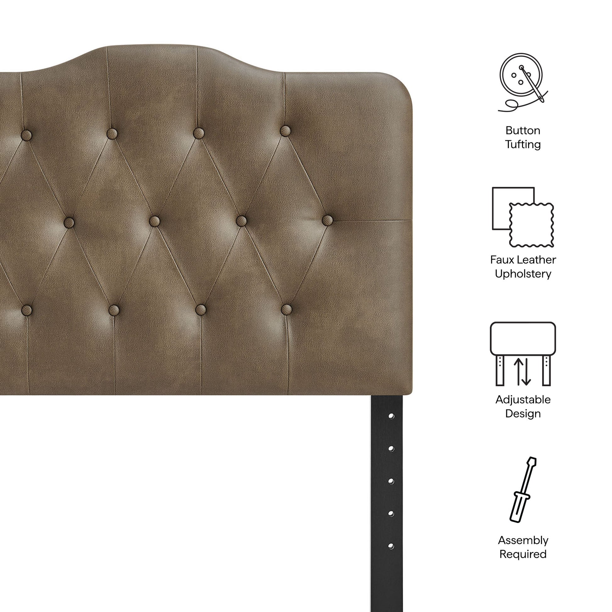 Annabel Faux Leather Twin Headboard by Modway