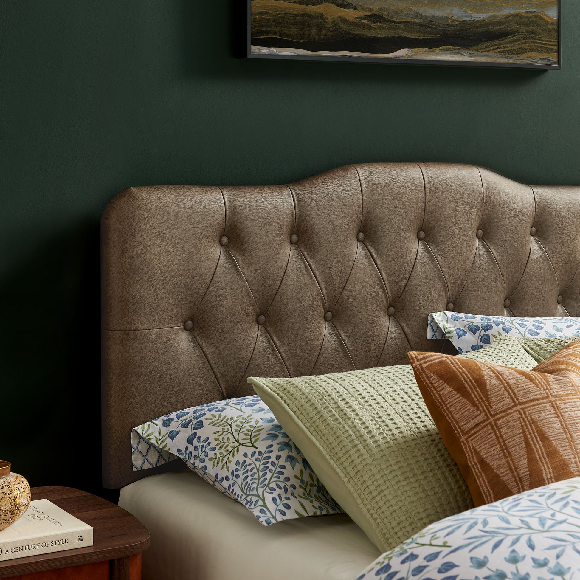 Annabel Faux Leather Queen Headboard by Modway