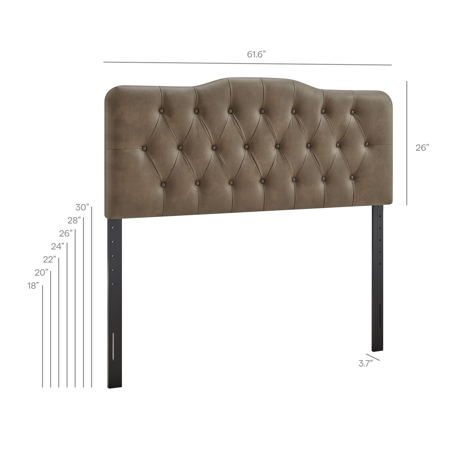 Annabel Faux Leather Queen Headboard by Modway