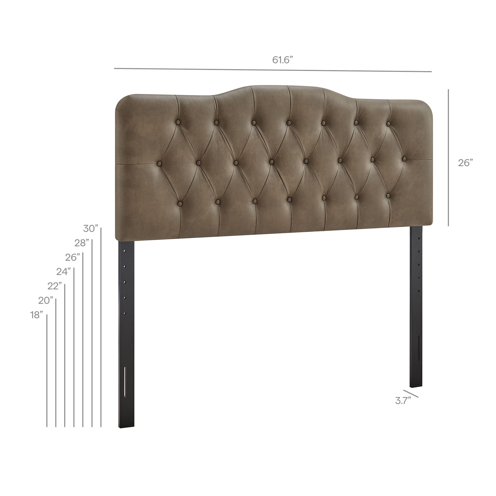 Annabel Faux Leather Queen Headboard by Modway