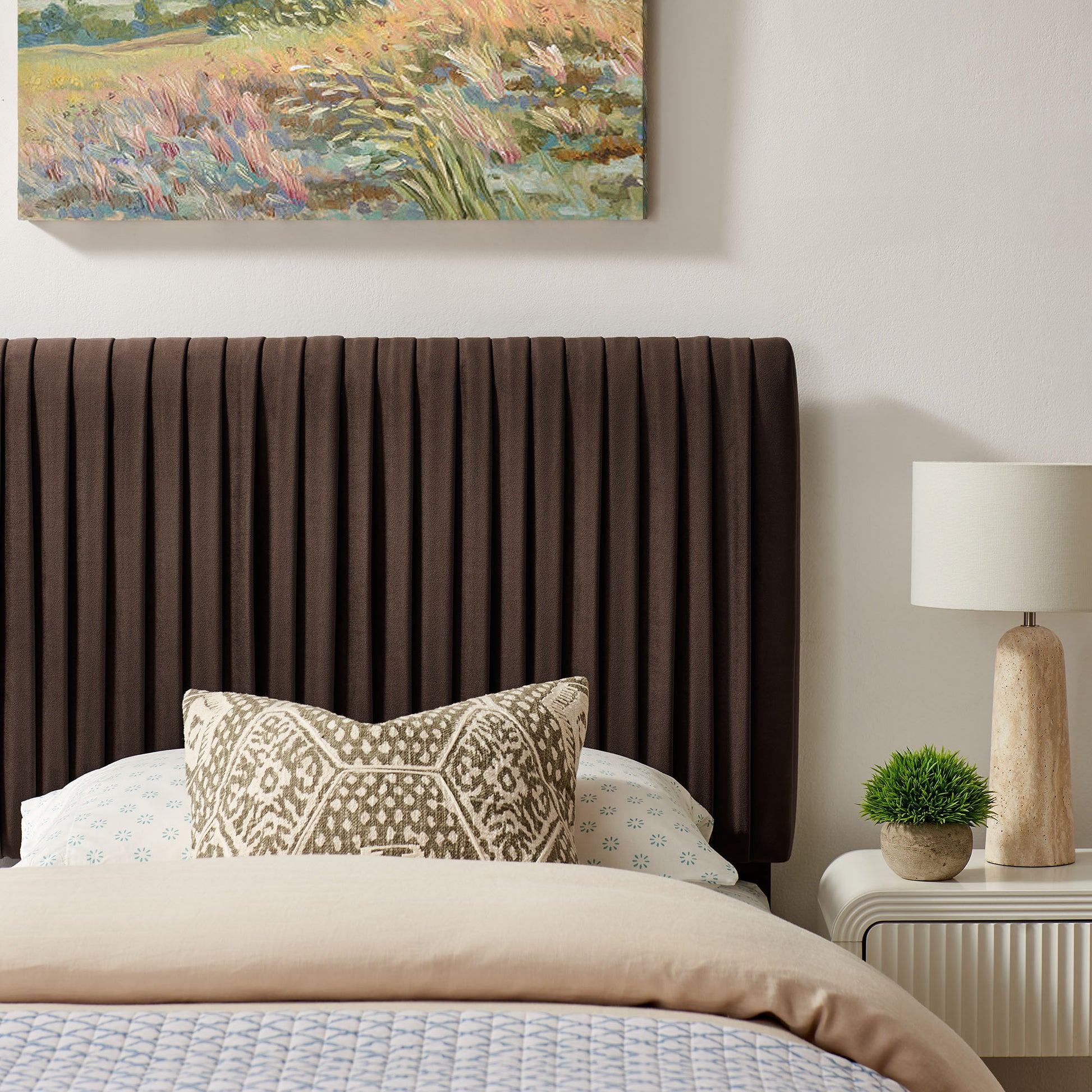 Eloise Stain-Resistant Performance Velvet Twin Headboard by Modway