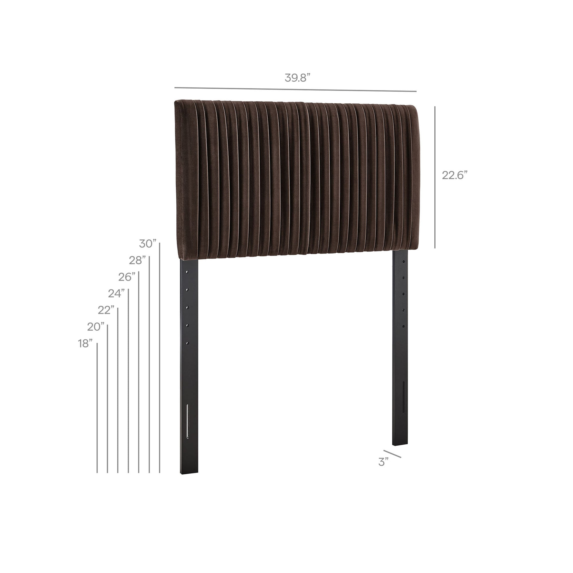 Eloise Stain-Resistant Performance Velvet Twin Headboard by Modway