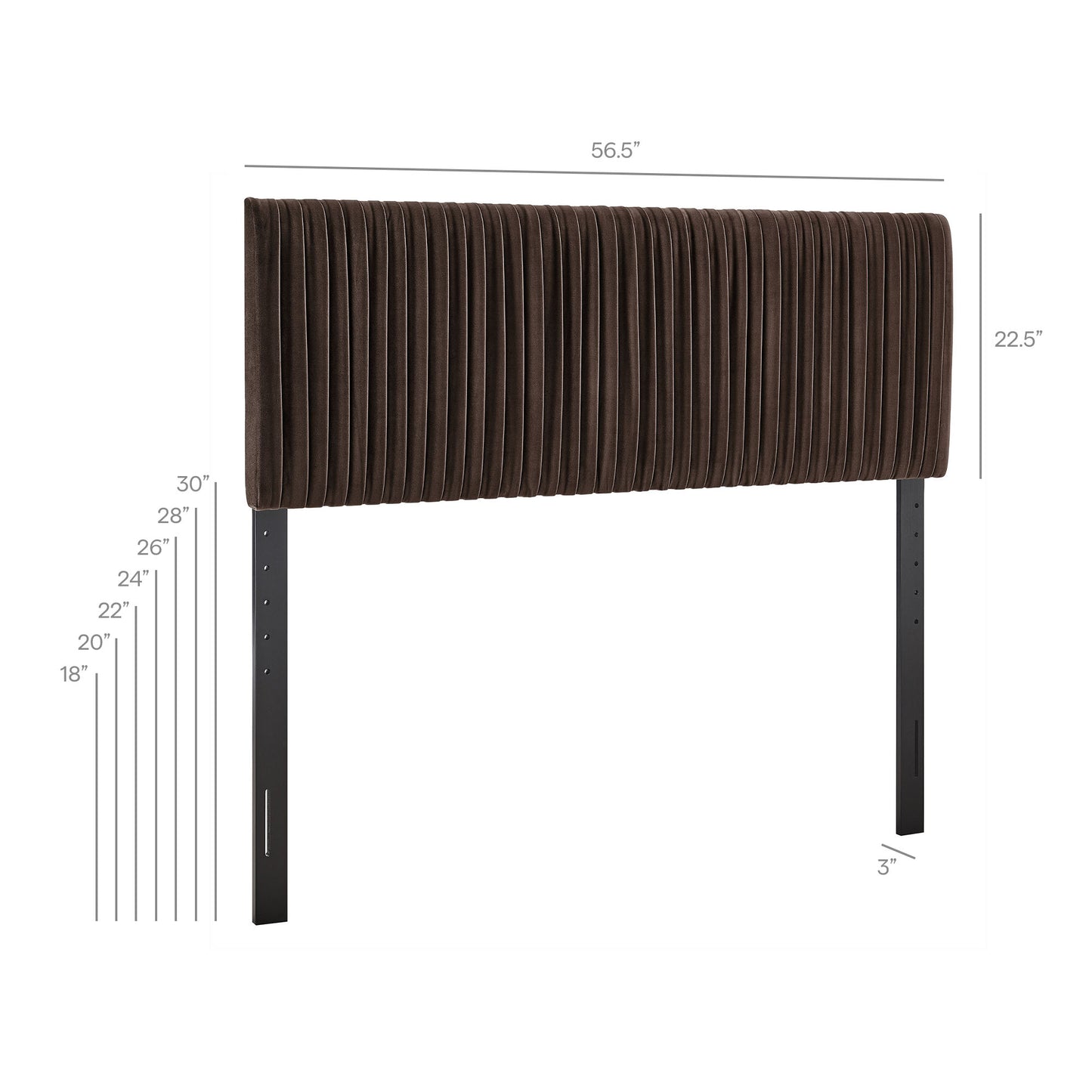 Eloise Stain-Resistant Performance Velvet Full Headboard by Modway