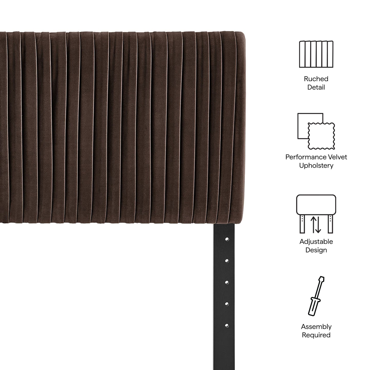 Eloise Stain-Resistant Performance Velvet Queen Headboard by Modway