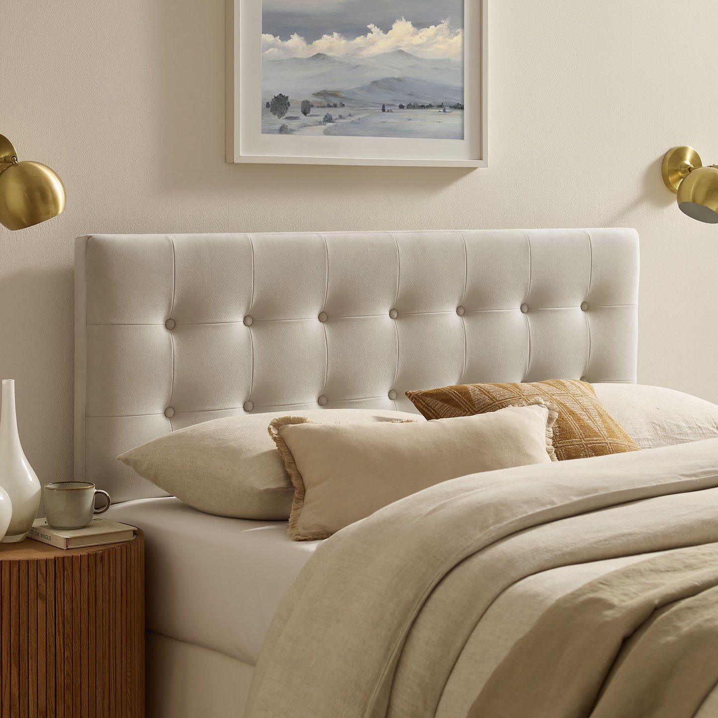 Emily Stain-Resistant Performance Velvet Full Size Headboard by Modway