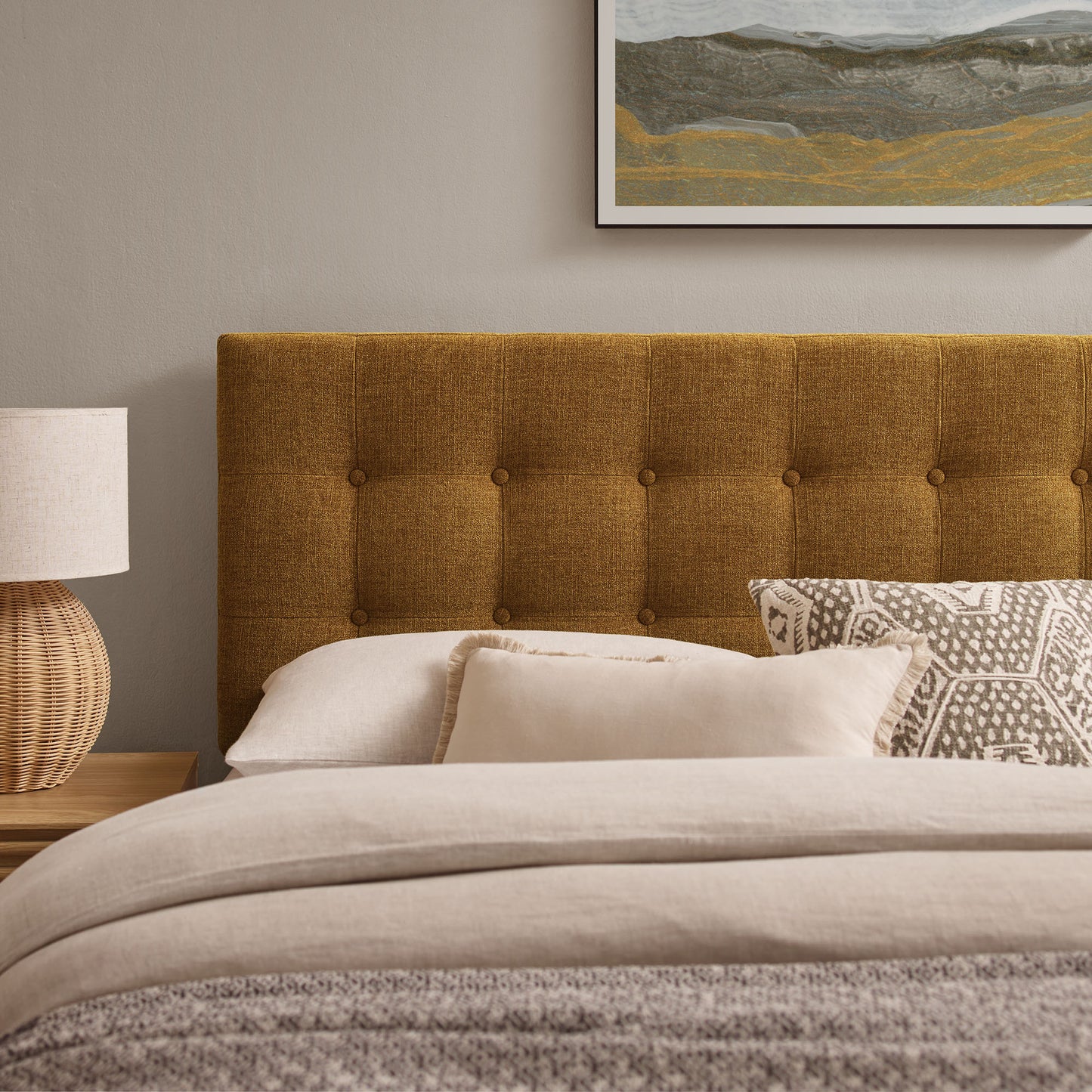 Emily Fabric Upholstered Full Size Headboard by Modway
