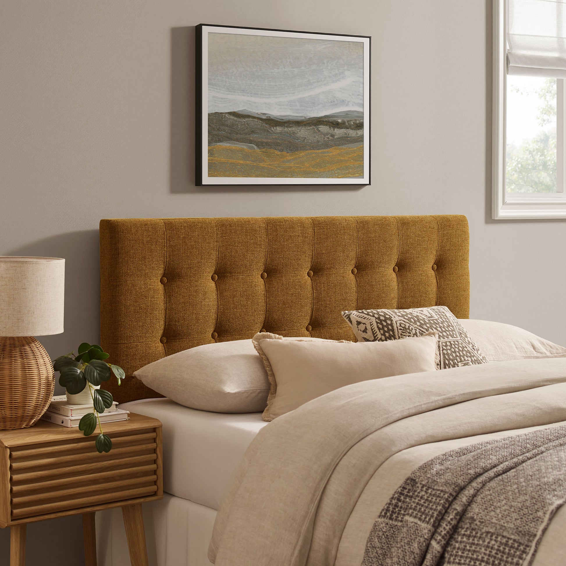 Emily Fabric Upholstered Full Size Headboard by Modway
