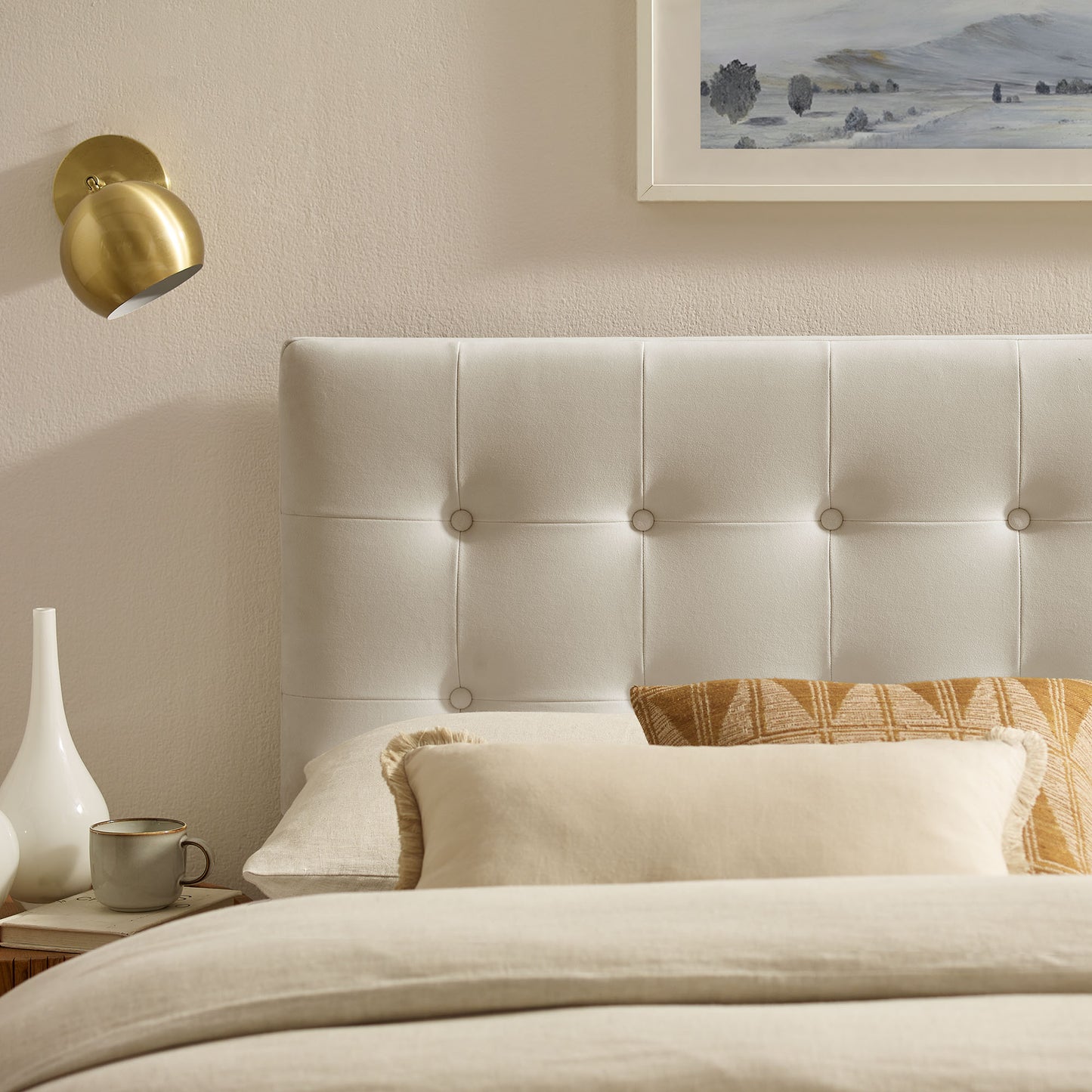 Emily Stain-Resistant Performance Velvet Queen Size Headboard by Modway