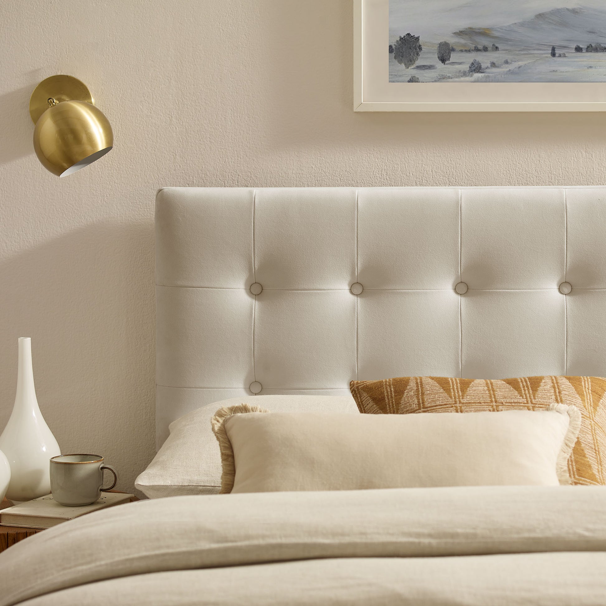 Emily Stain-Resistant Performance Velvet King Size Headboard by Modway