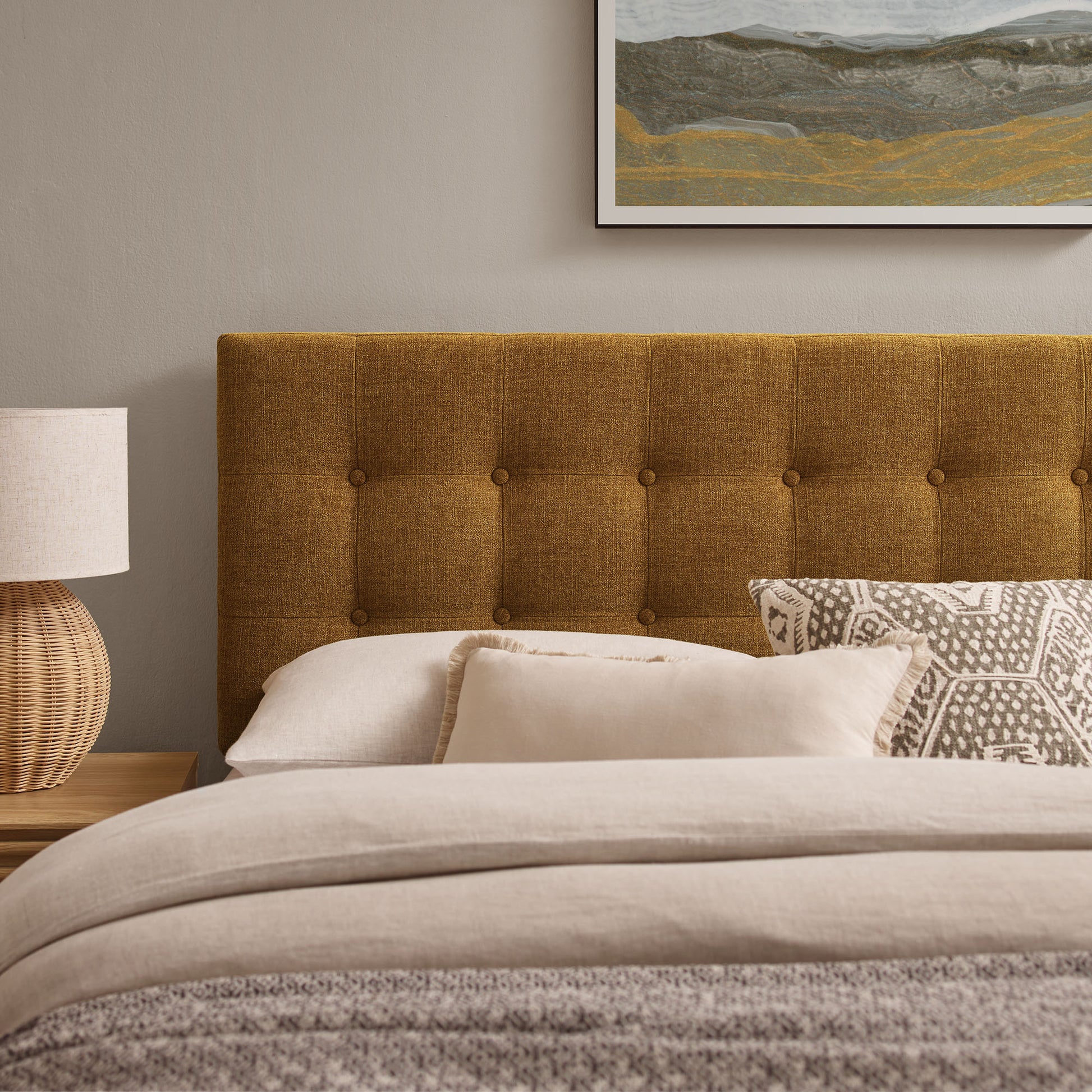 Emily Fabric Upholstered King Size Headboard by Modway