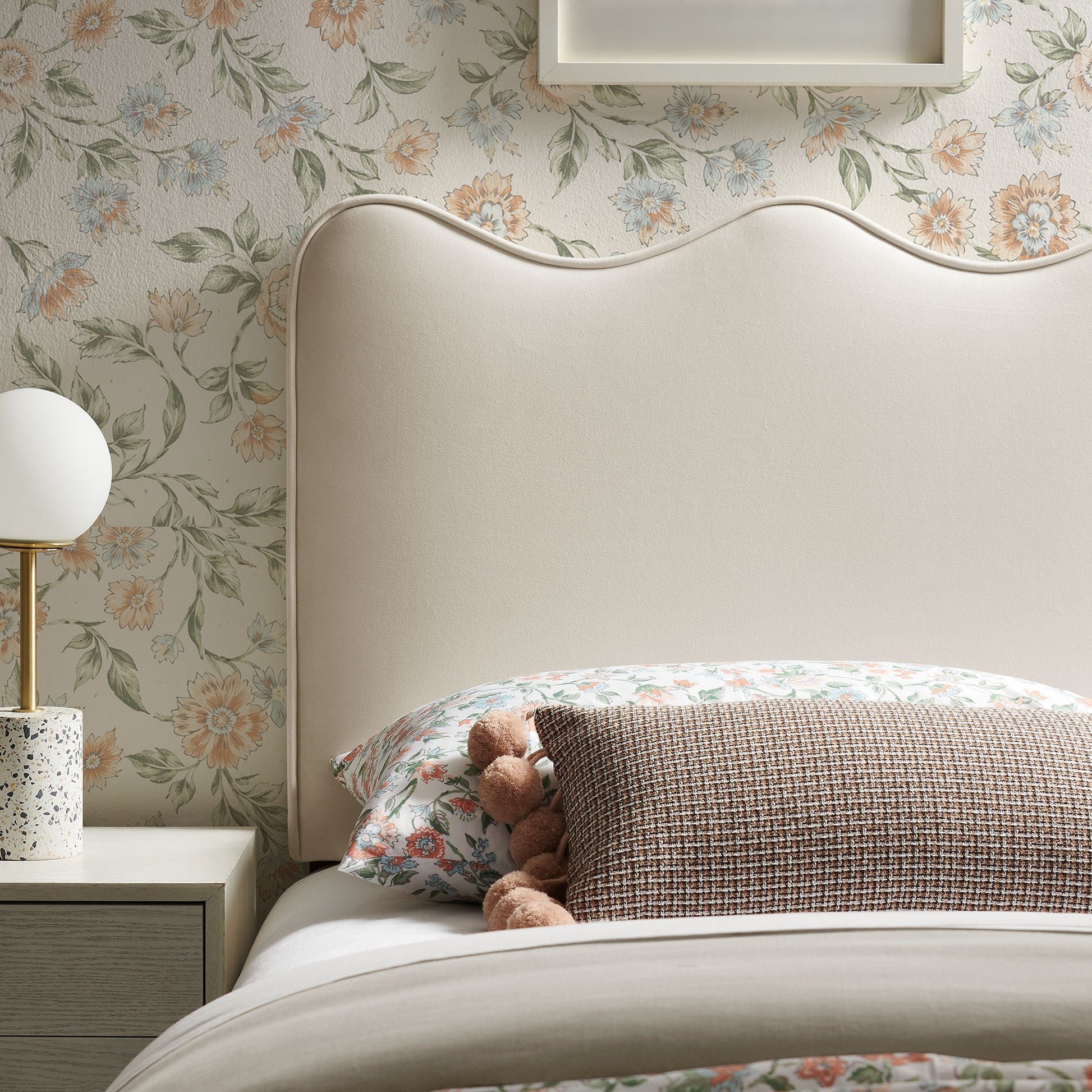 Athena Stain-Resistant Performance Velvet Twin Size Headboard by Modway