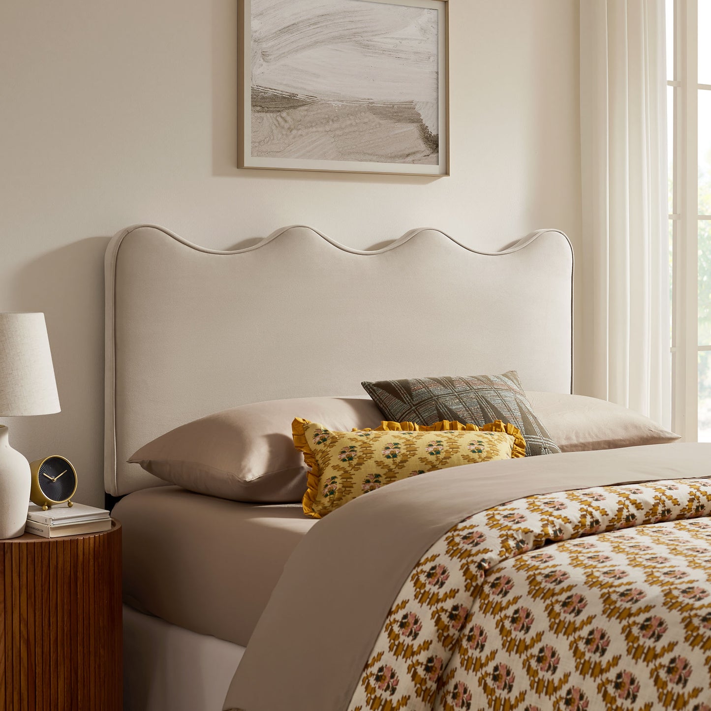 Athena Stain-Resistant Performance Velvet Full Size Headboard by Modway