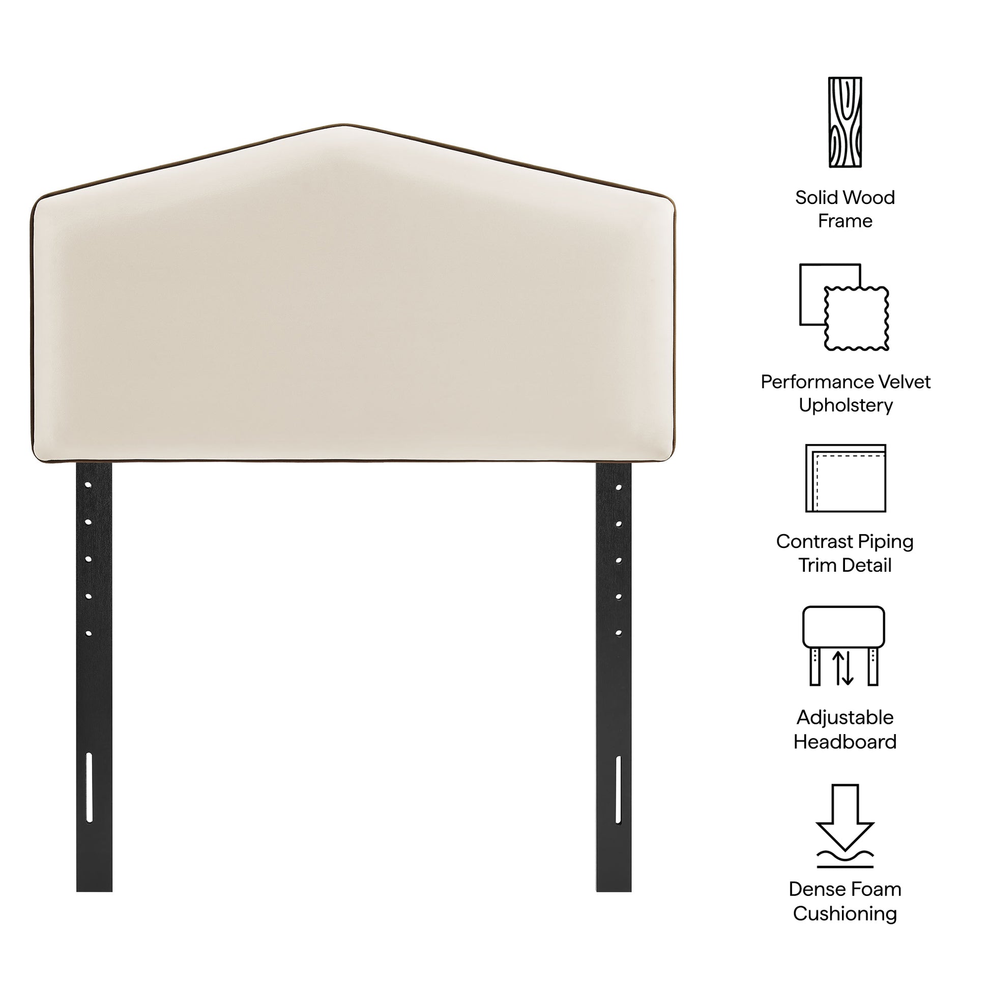 Cosette Performance Velvet Twin Size Headboard by Modway