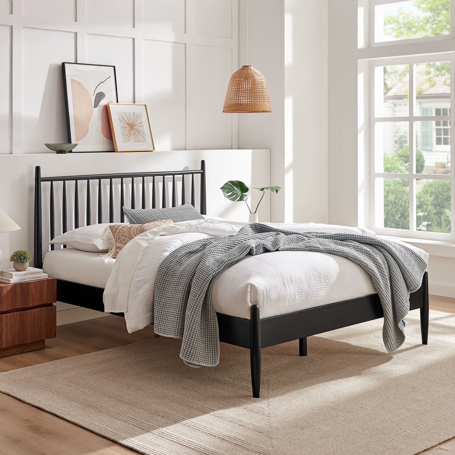 Zane Full Size Spindle Bed Frame by Modway