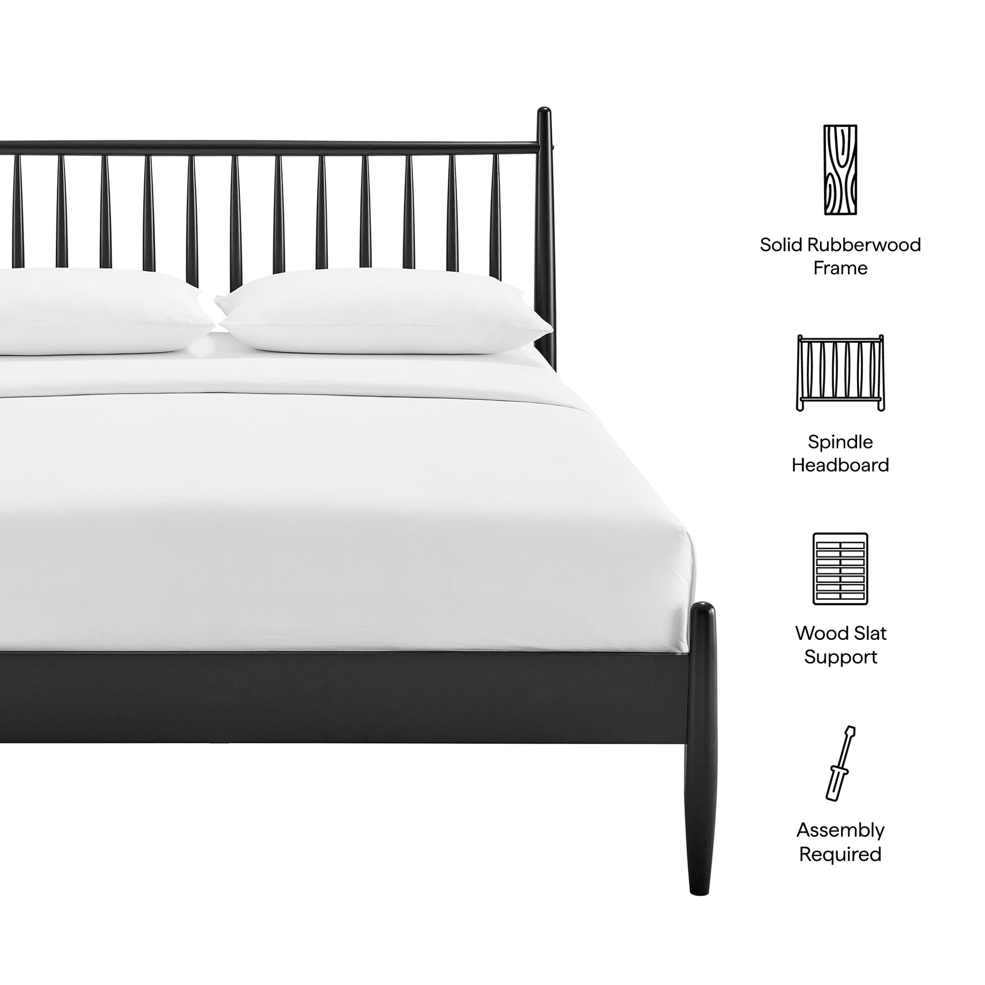 Zane Full Size Spindle Bed Frame by Modway