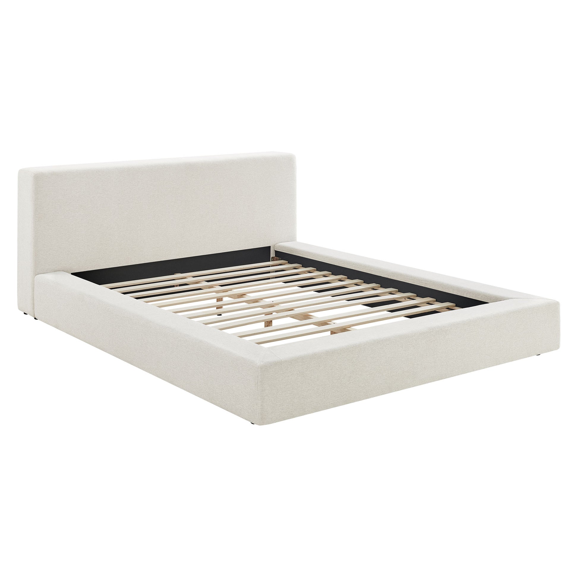 Luma Chenille Upholstered Queen Platform Bed Frame by Modway