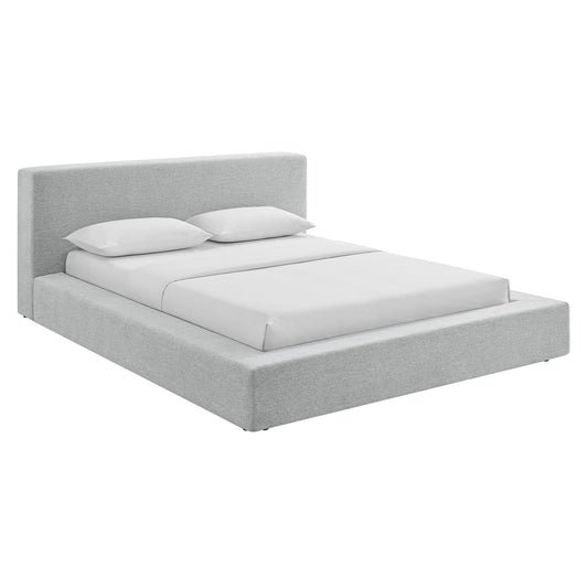 Luma Chenille Upholstered Queen Platform Bed Frame by Modway