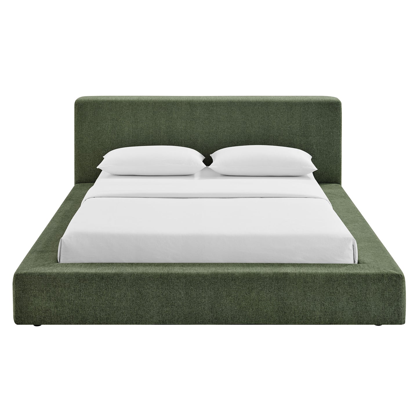 Luma Chenille Upholstered Queen Platform Bed Frame by Modway